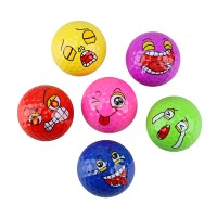 Newest golf joker ball happy face cute face golf  balls with various faces and colors