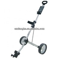 New comfortable grip waterproof 2 wheel push golf trolley